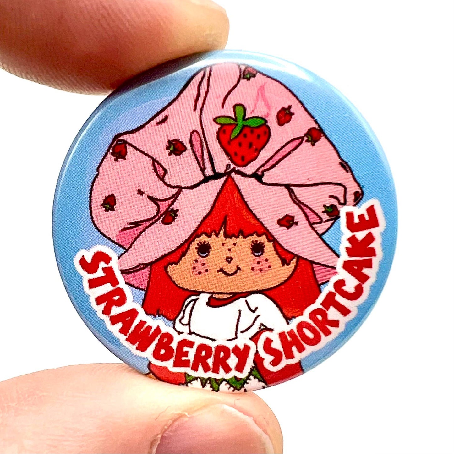 Strawberry Shortcake Doll Inspired Button Pin Badge