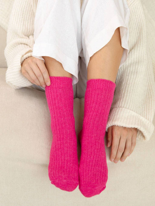 The Comfiest Socks - Fuchsia Pink (NEW!): S/M