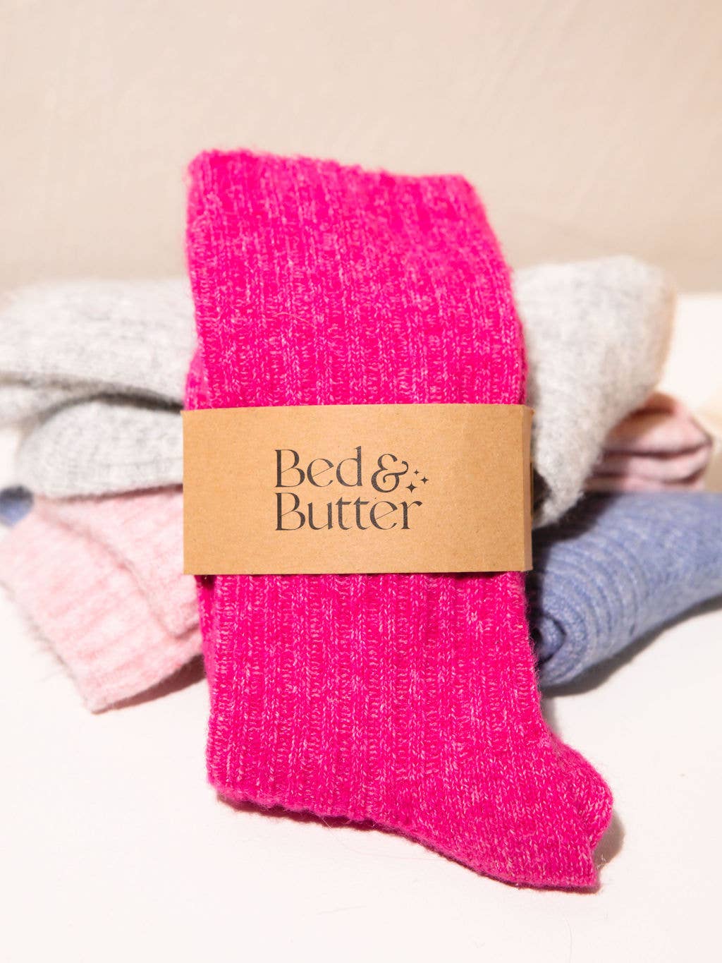 The Comfiest Socks - Lite - Fuchsia Pink (Limited Edition!): L/XL