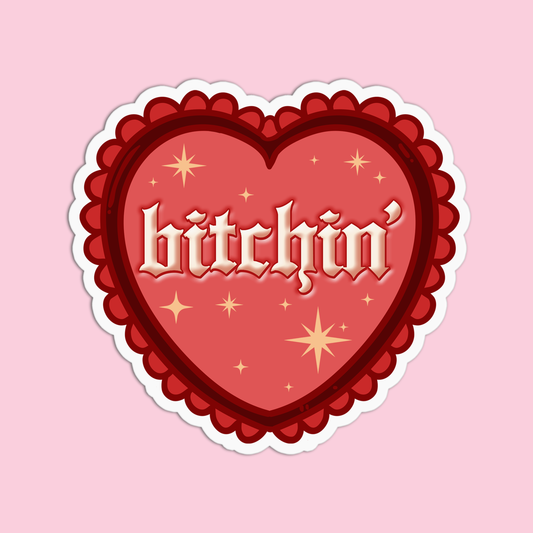 Bitchin' Girls Bitchin Vinyl Textured Sticker