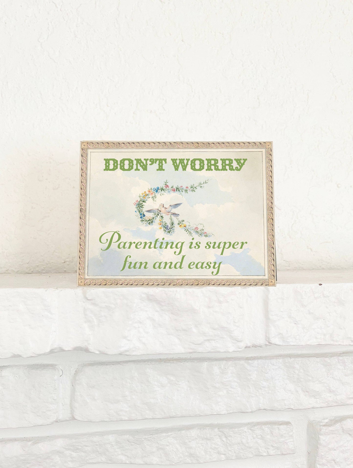 Parenting is Easy and Fun - Funny Card for New Parents
