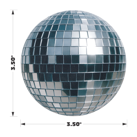 Sticker - Disco Ball Mirror Ball 1970s Dance Party Rave 3.5"