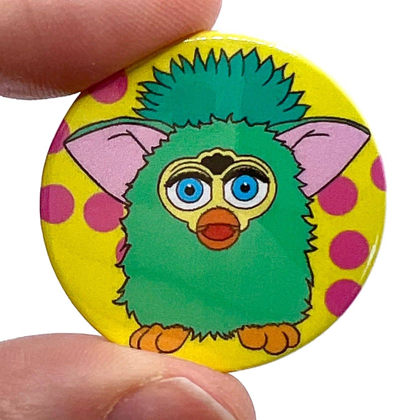 Furby Button Pin Badge