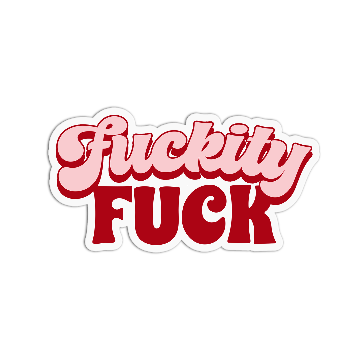 Bitchin' Girls Fuckity Fuck Vinyl Textured Sticker