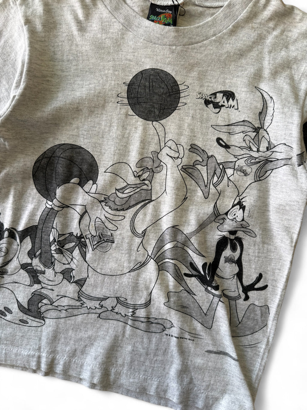 Vintage 1996 Space Jam Kids T-Shirt | Looney Tunes Tune Squad Size 6-8