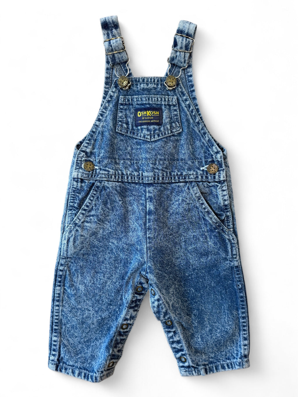 Vintage Oshkosh Overalls Acid Wash DENIM 6-9 Months