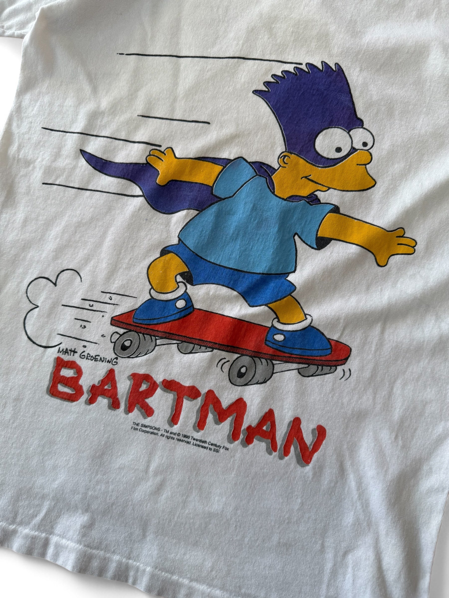 1990 Bartman Skate Tee Size Small/Medium Adult