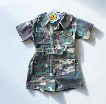 Vintage Camo Kids Romper Size 2-3