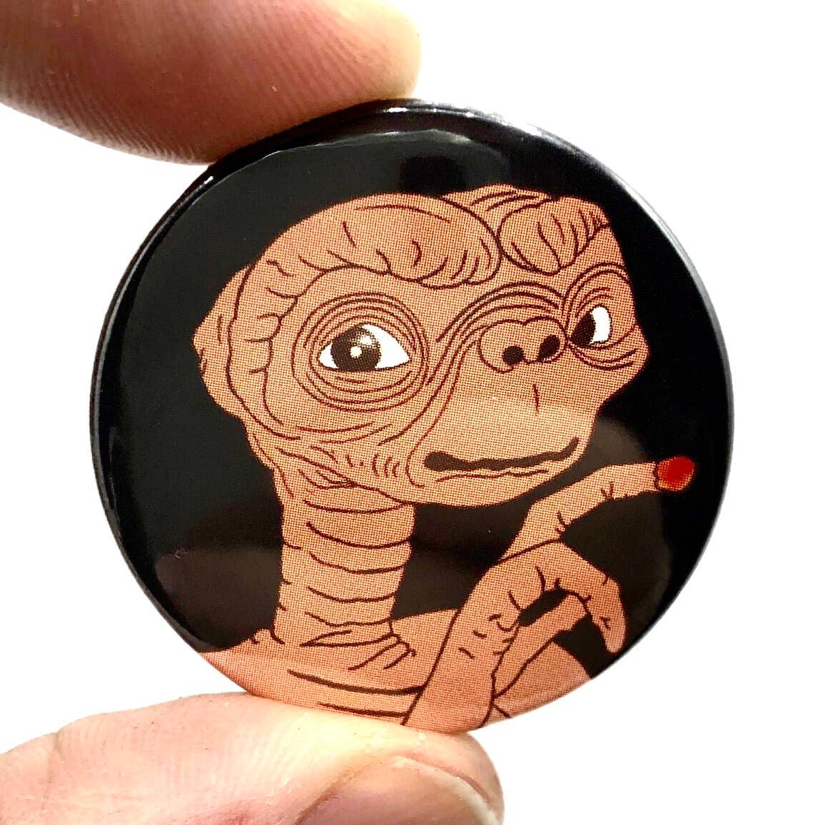 ET Button Pin Badge