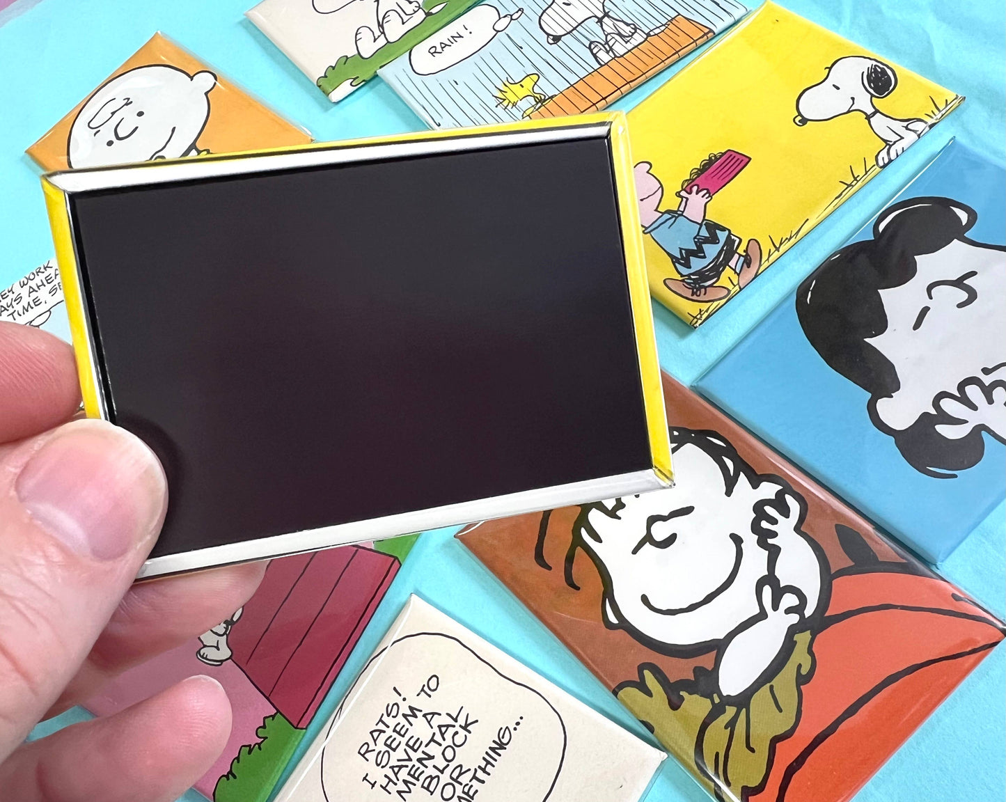 Up-cycled Peanuts Fridge Magnets