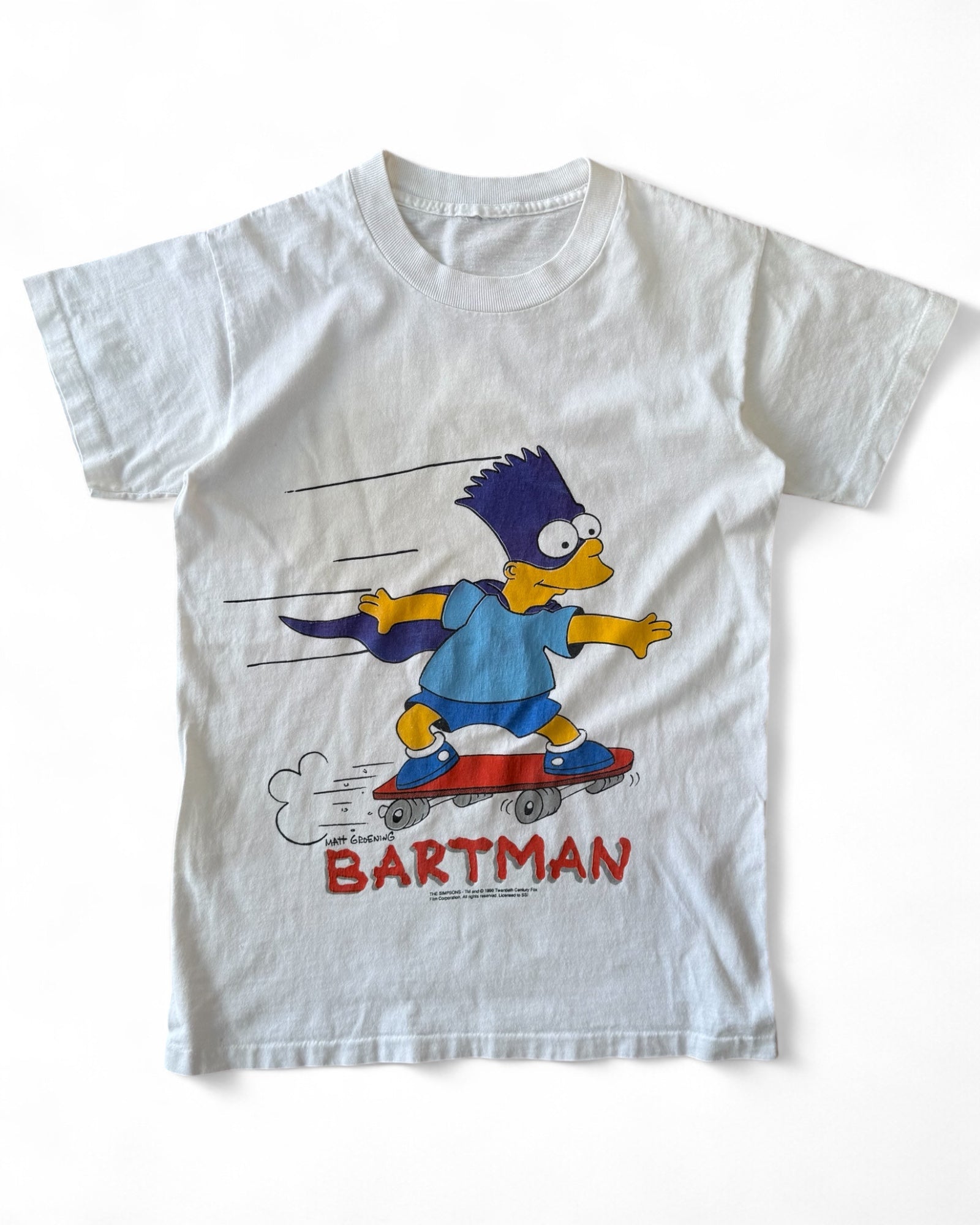 1990 Bartman Skate Tee Size Small/Medium Adult