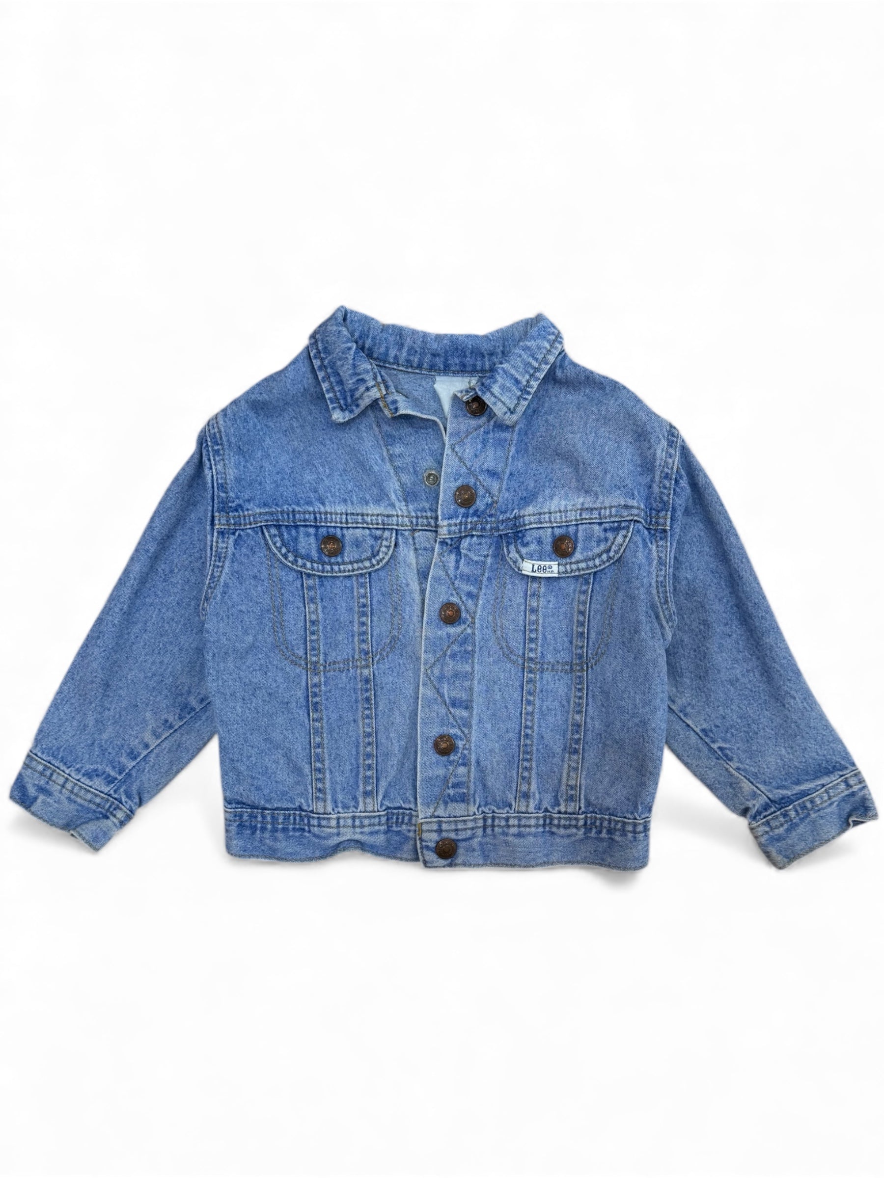 Vintage Lee Kids Denim Jacket Size 4