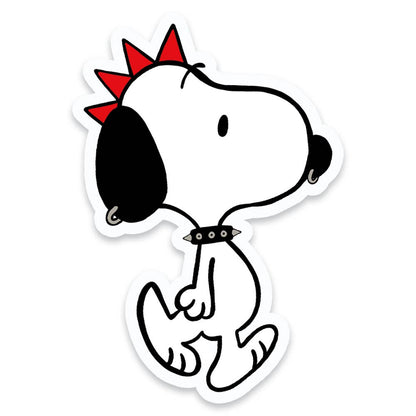 Punk Rock Beagle Dog Vinyl Sticker