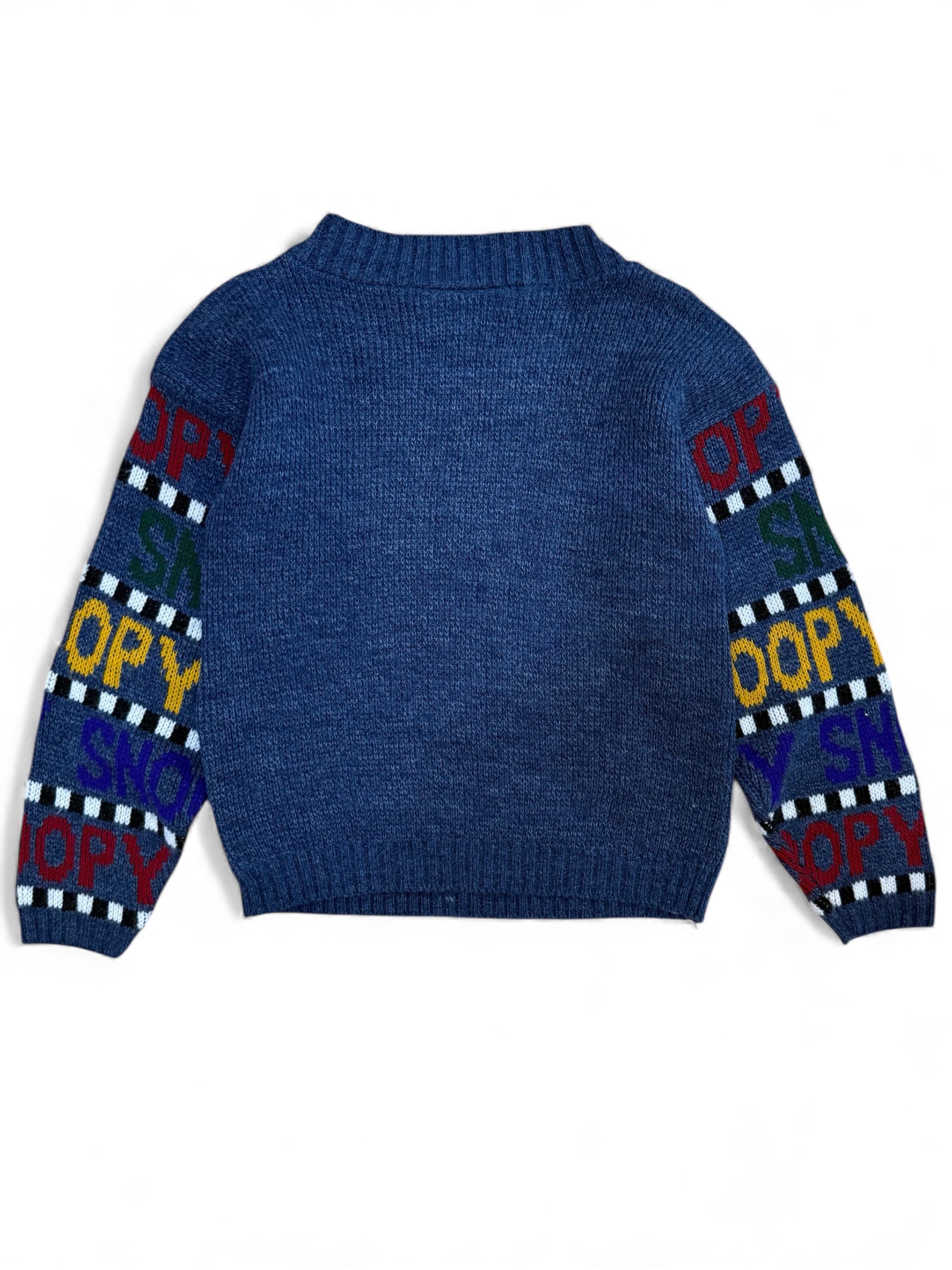 Kids Vintage Peanuts Knit Sweater Size