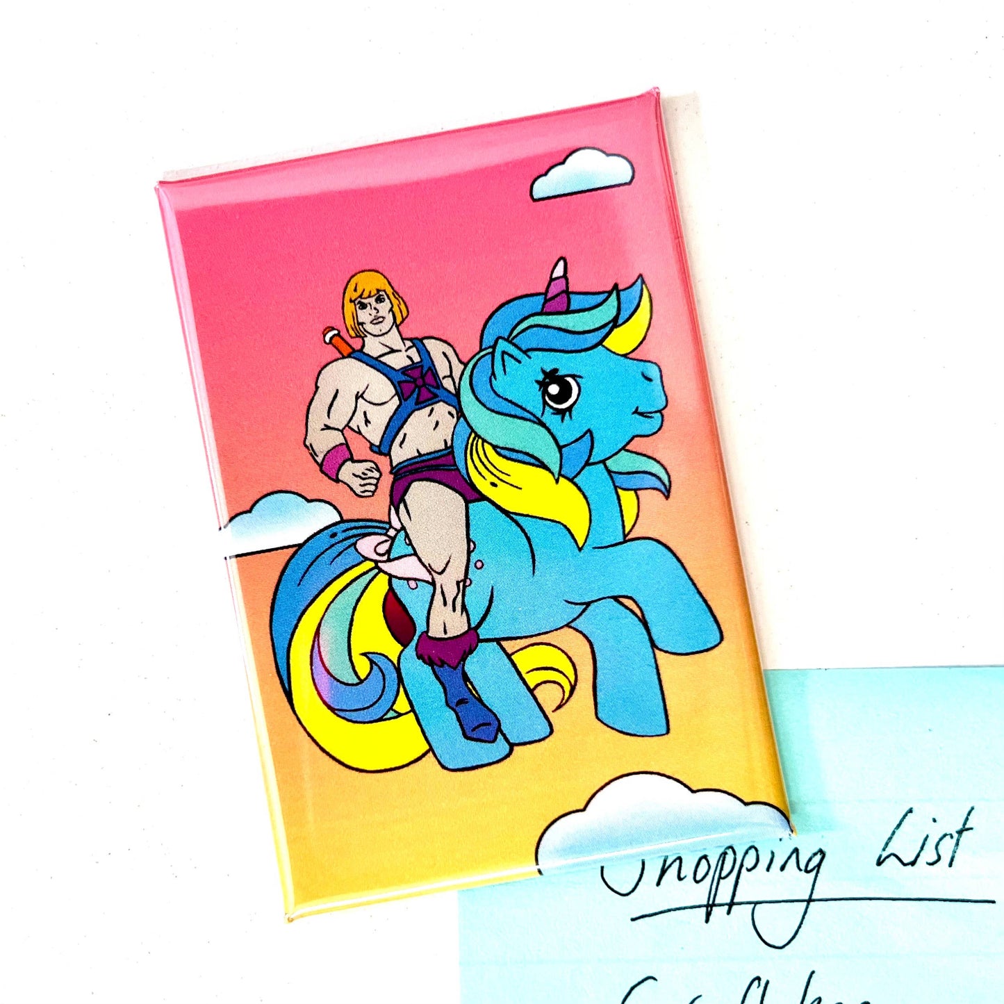 My Little He-Man Pony Inspired Fridge Magnet 