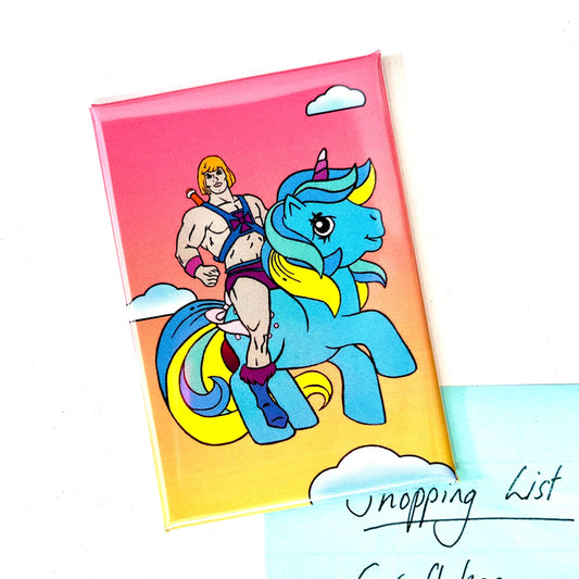 My Little He-Man Pony Inspired Fridge Magnet 