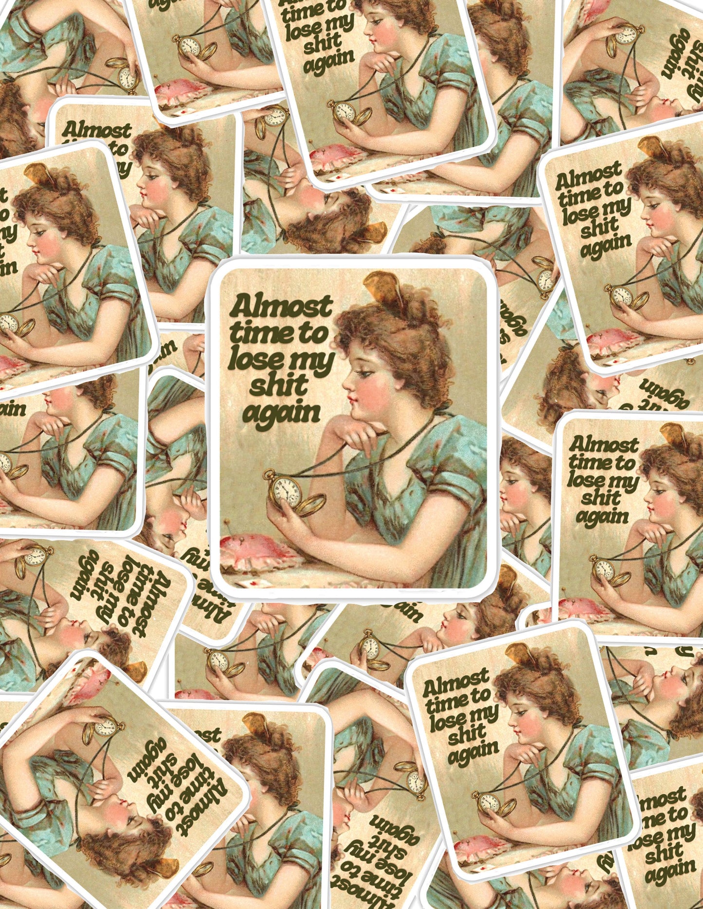Time to Lose My Shit Funny Sticker