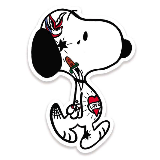 Tattooed Beagle Vinyl Sticker