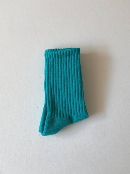 KIDS ATHLETIC SOCKS: Chocolate