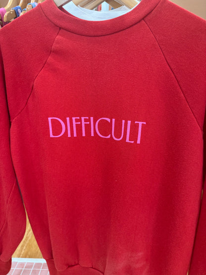 Difficult Pullover Red S/M