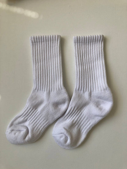 KIDS ATHLETIC SOCKS: Chocolate