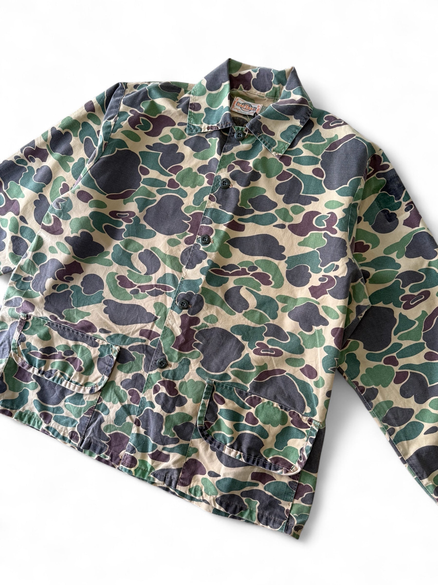 Vintage 70s Saftbak Camo Jacket Size L/XL