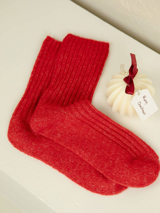 The Comfiest Socks - Lite - Red (Limited Edition): L/XL