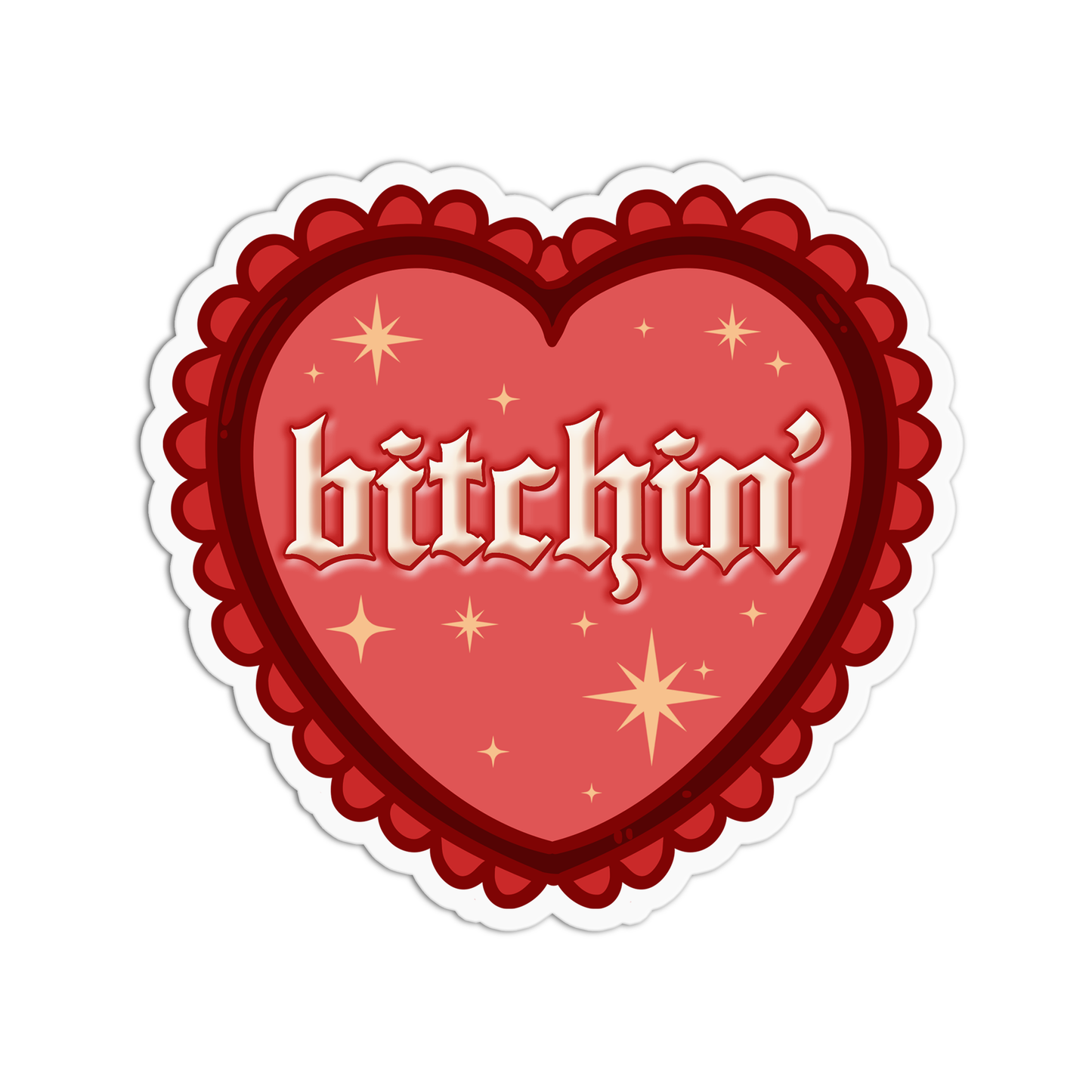 Bitchin' Girls Bitchin Vinyl Textured Sticker