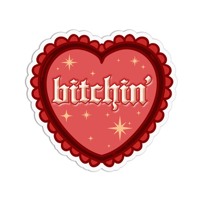 Bitchin' Girls Bitchin Vinyl Textured Sticker