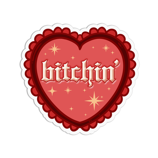 Bitchin' Girls Bitchin Vinyl Textured Sticker
