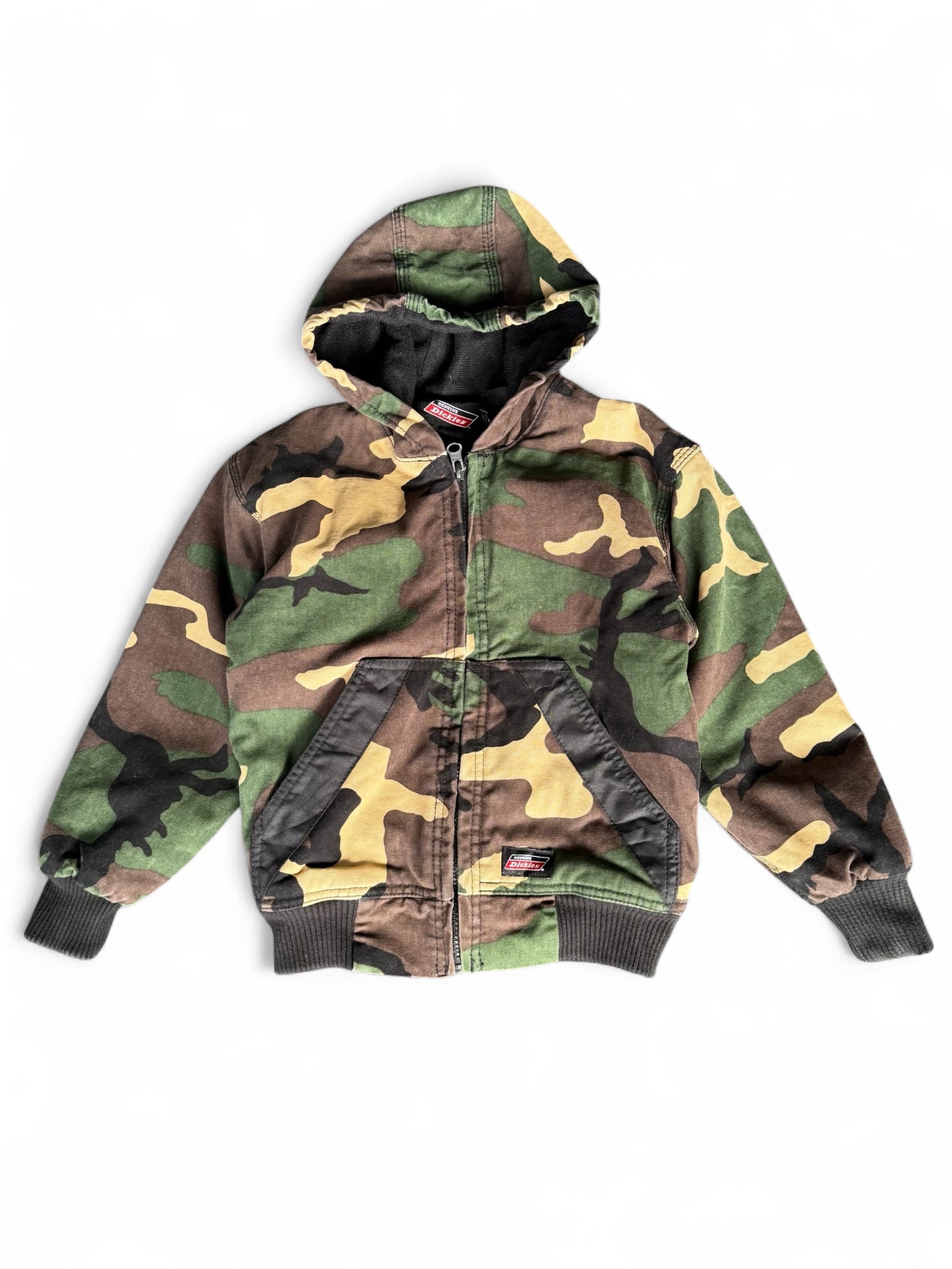 Vintage Dickies Kids Camo Hooded Jacket Size 4-5