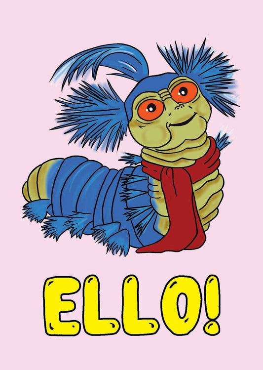 BYG064 Ello Labyrinth Worm Greetings Card