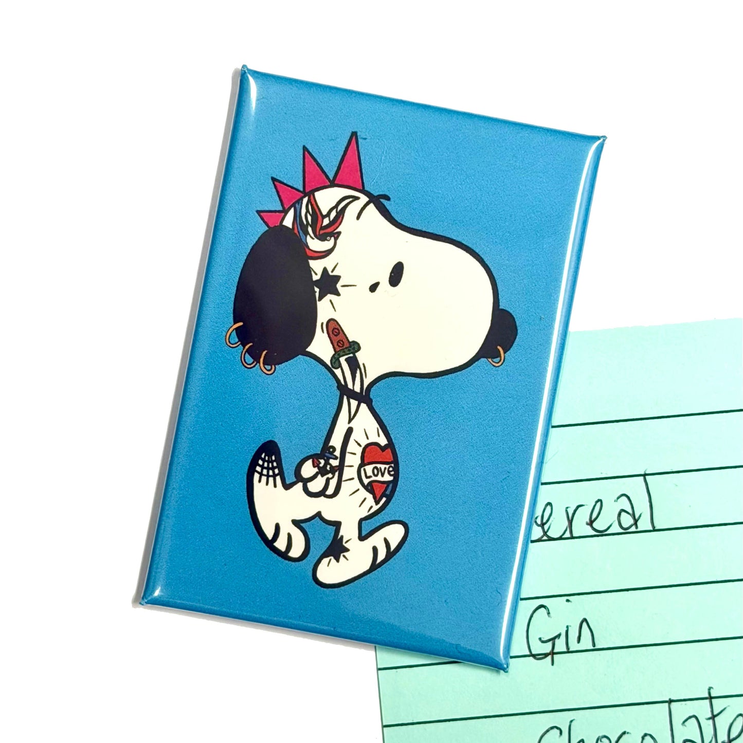 Punk Rock Beagle Fridge Magnet