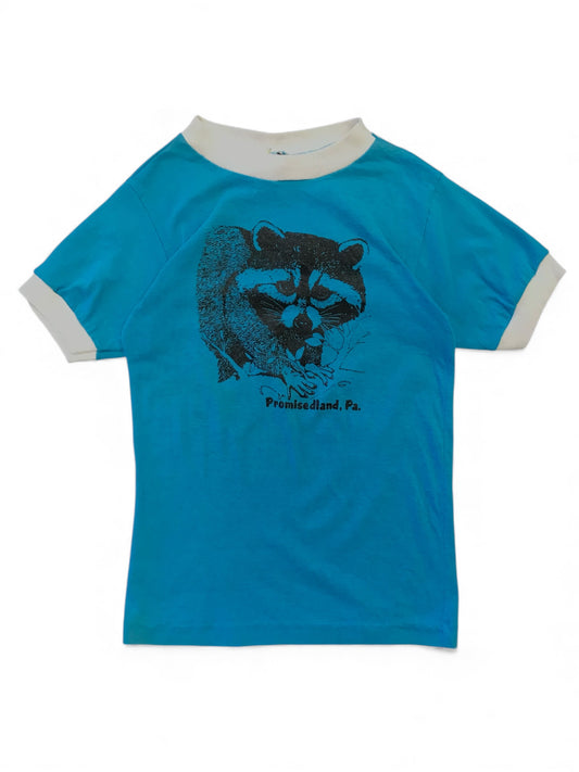Vintage Promised Land Raccoon Tee – Size 8+