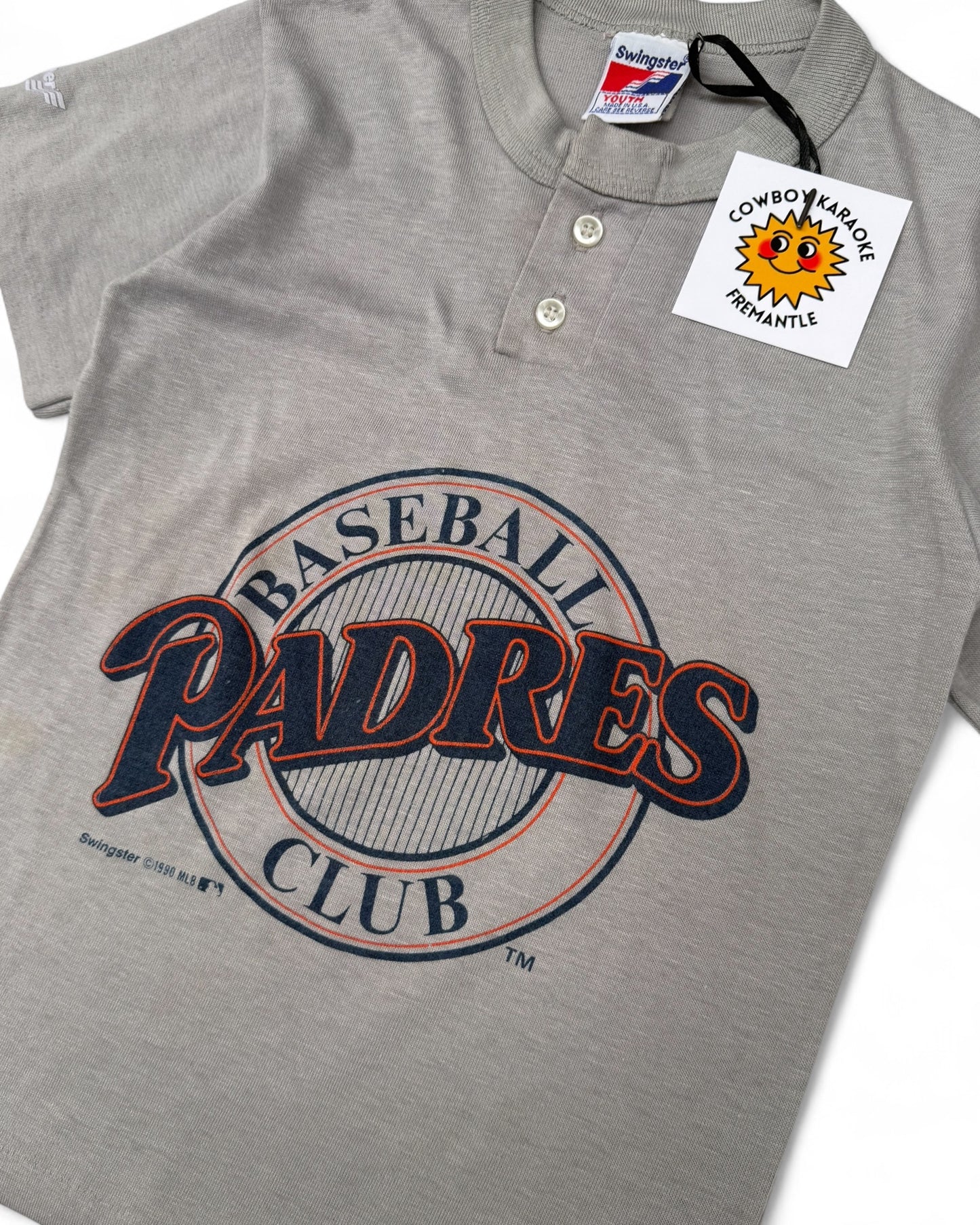 Vintage 1989 Kids San Diego Padres Baseball Tee Size 5-7
