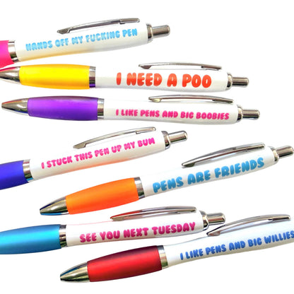Mixed Rude Funny Pen Assortment