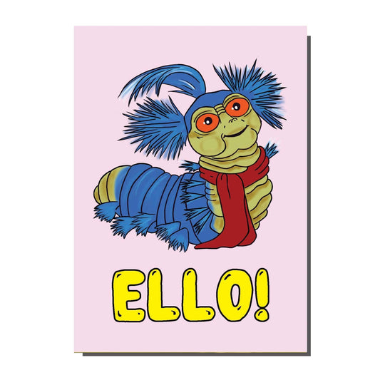 BYG064 Ello Labyrinth Worm Greetings Card