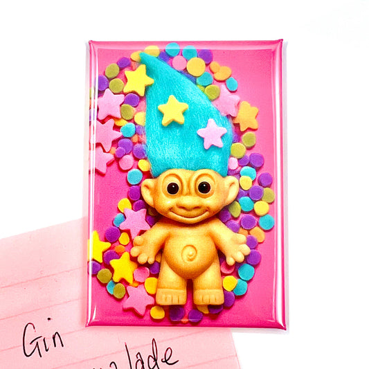 Cute Magical Troll Fridge Magnet 