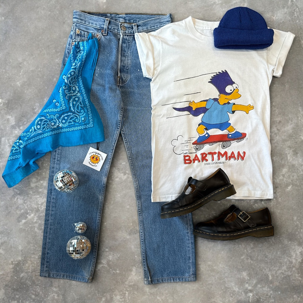 1990 Bartman Skate Tee Size Small/Medium Adult