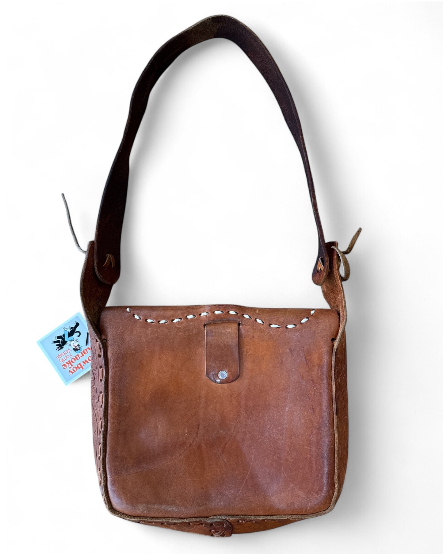 Vintage Leather Tooled Bag