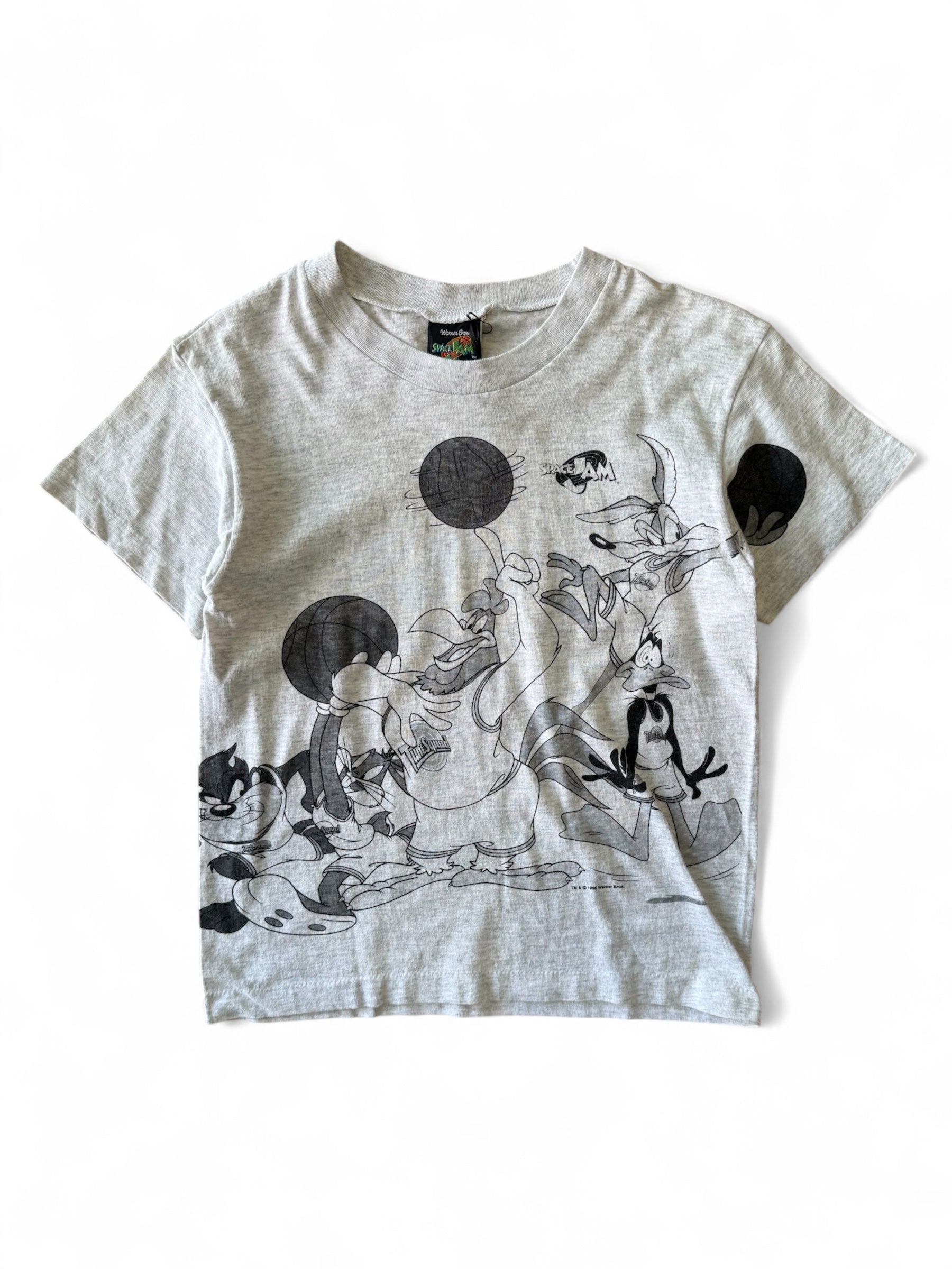 Vintage 1996 Space Jam Kids T-Shirt | Looney Tunes Tune Squad Size 6-8