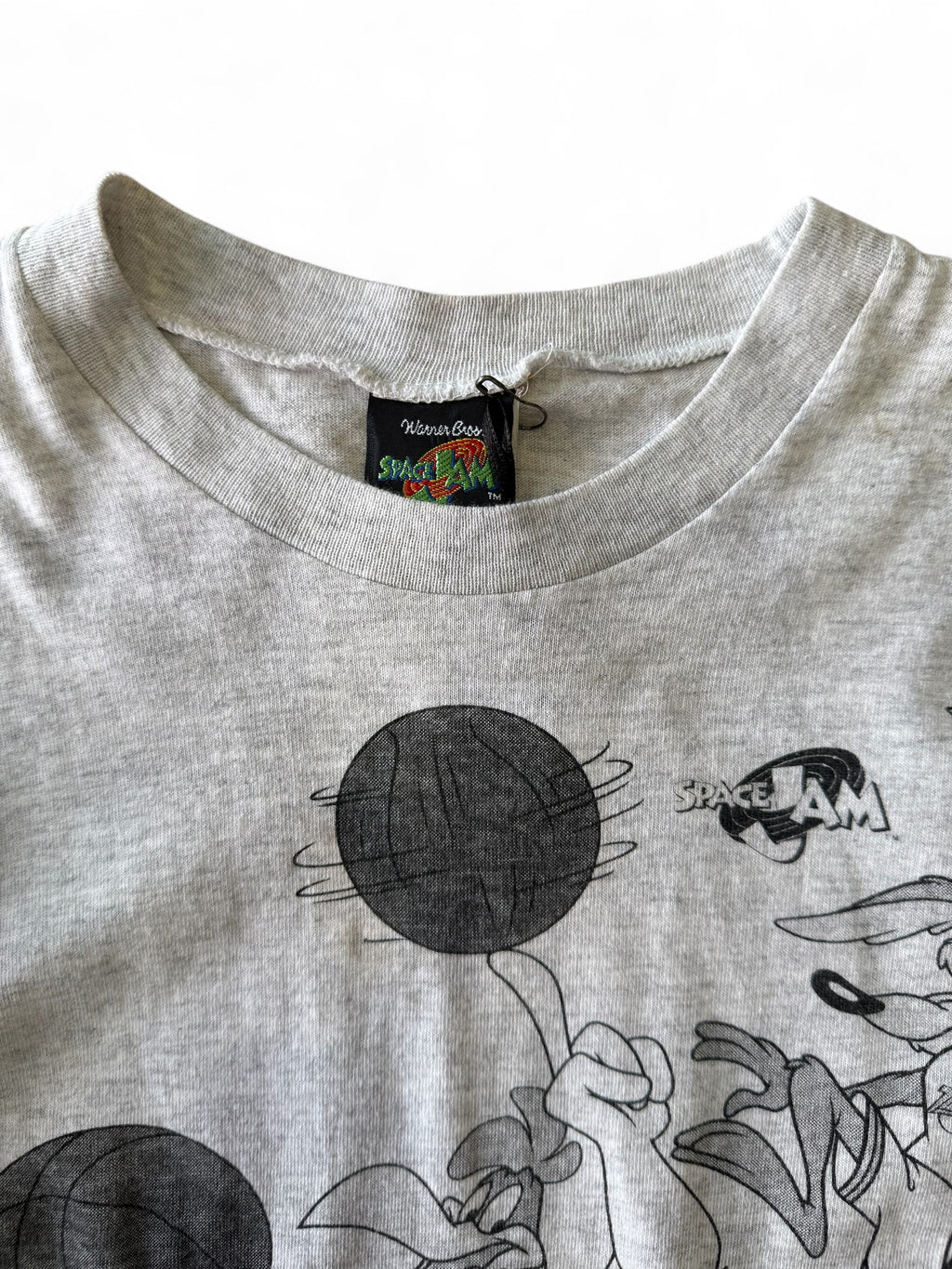 Vintage 1996 Space Jam Kids T-Shirt | Looney Tunes Tune Squad Size 6-8