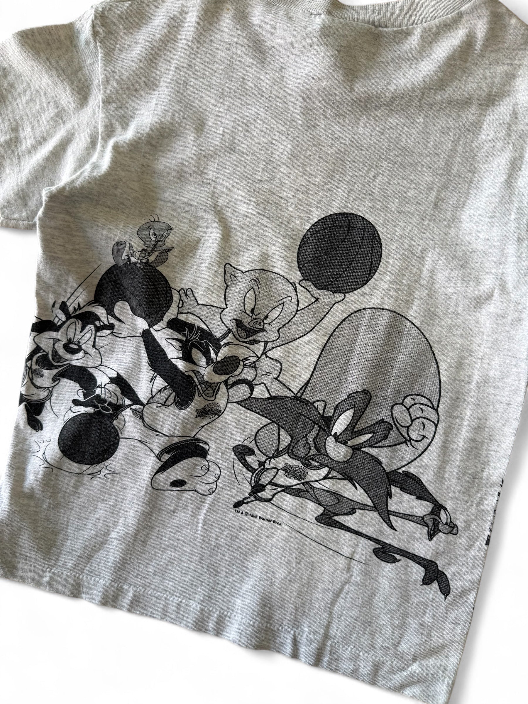 Vintage 1996 Space Jam Kids T-Shirt | Looney Tunes Tune Squad Size 6-8