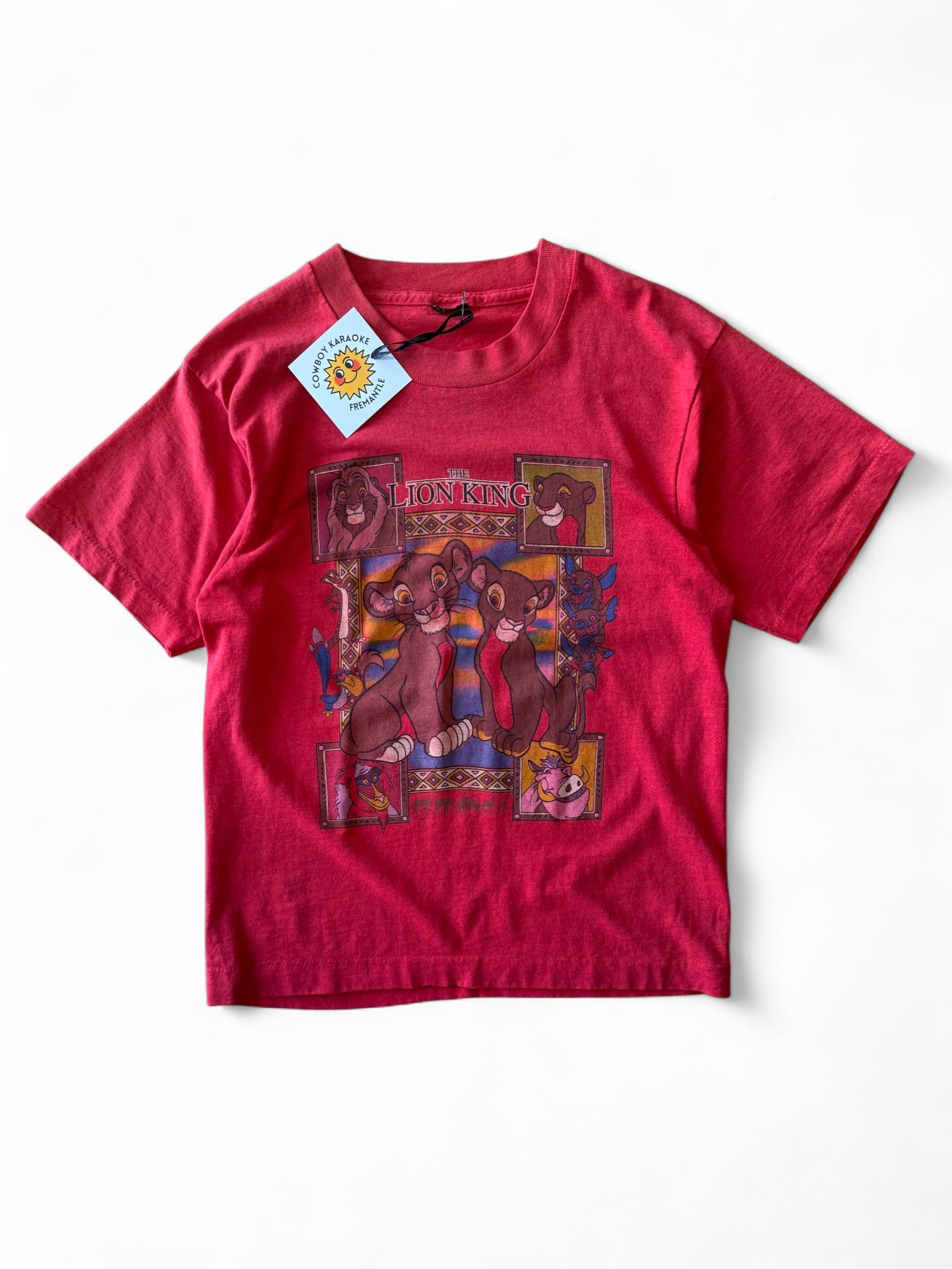 Vintage 90s Lion King Kids T-Shirt | Simba & Nala Disney Tee Size 10-12