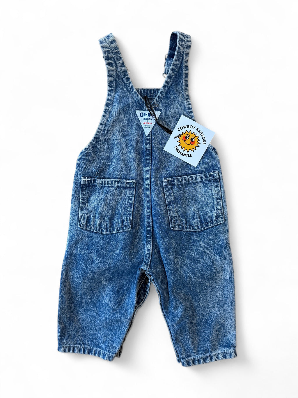Vintage Oshkosh Overalls Acid Wash DENIM 6-9 Months