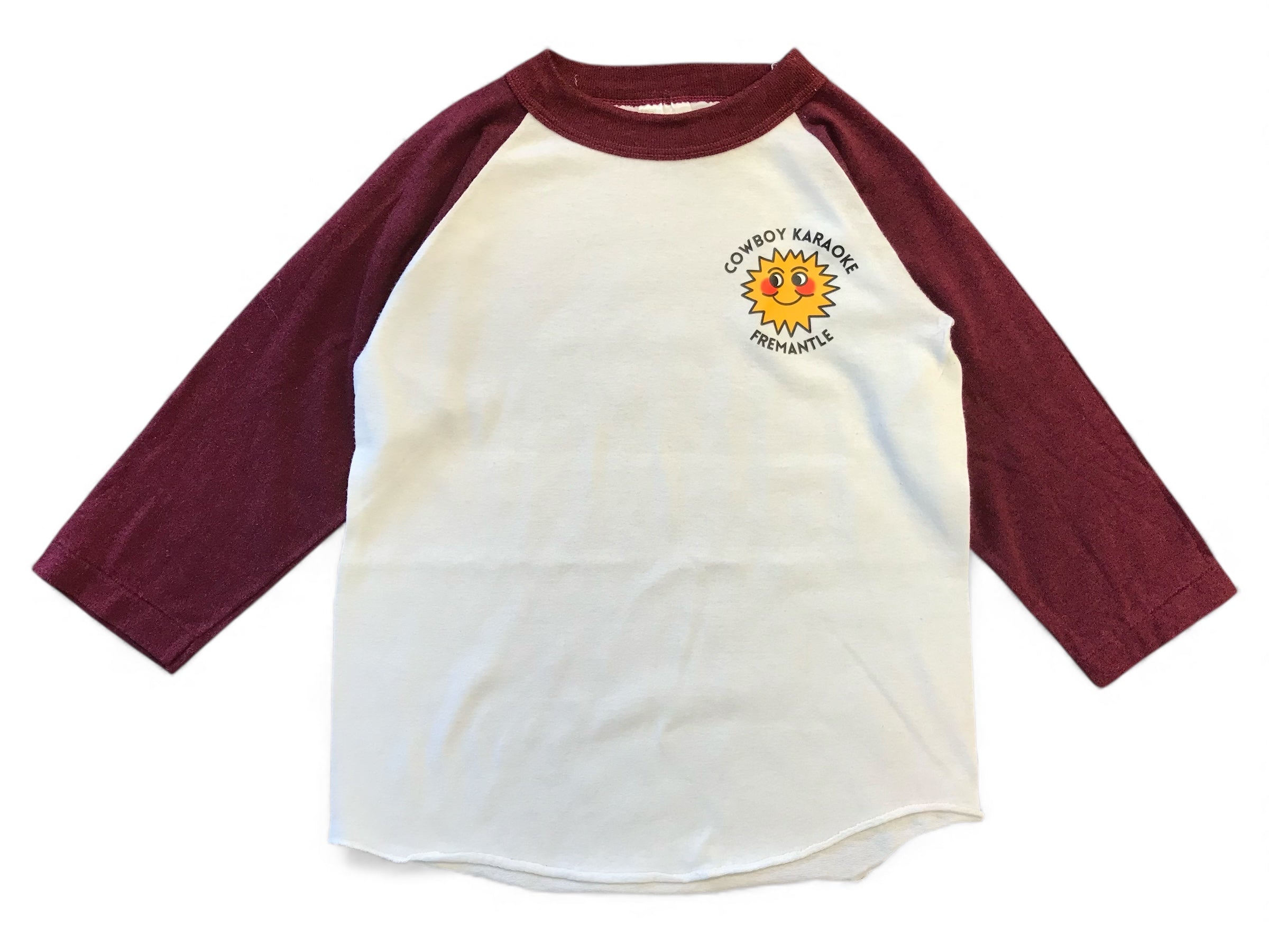 Cowboy Karaoke Fremantle Kids Baseball Tee – Size 4–6