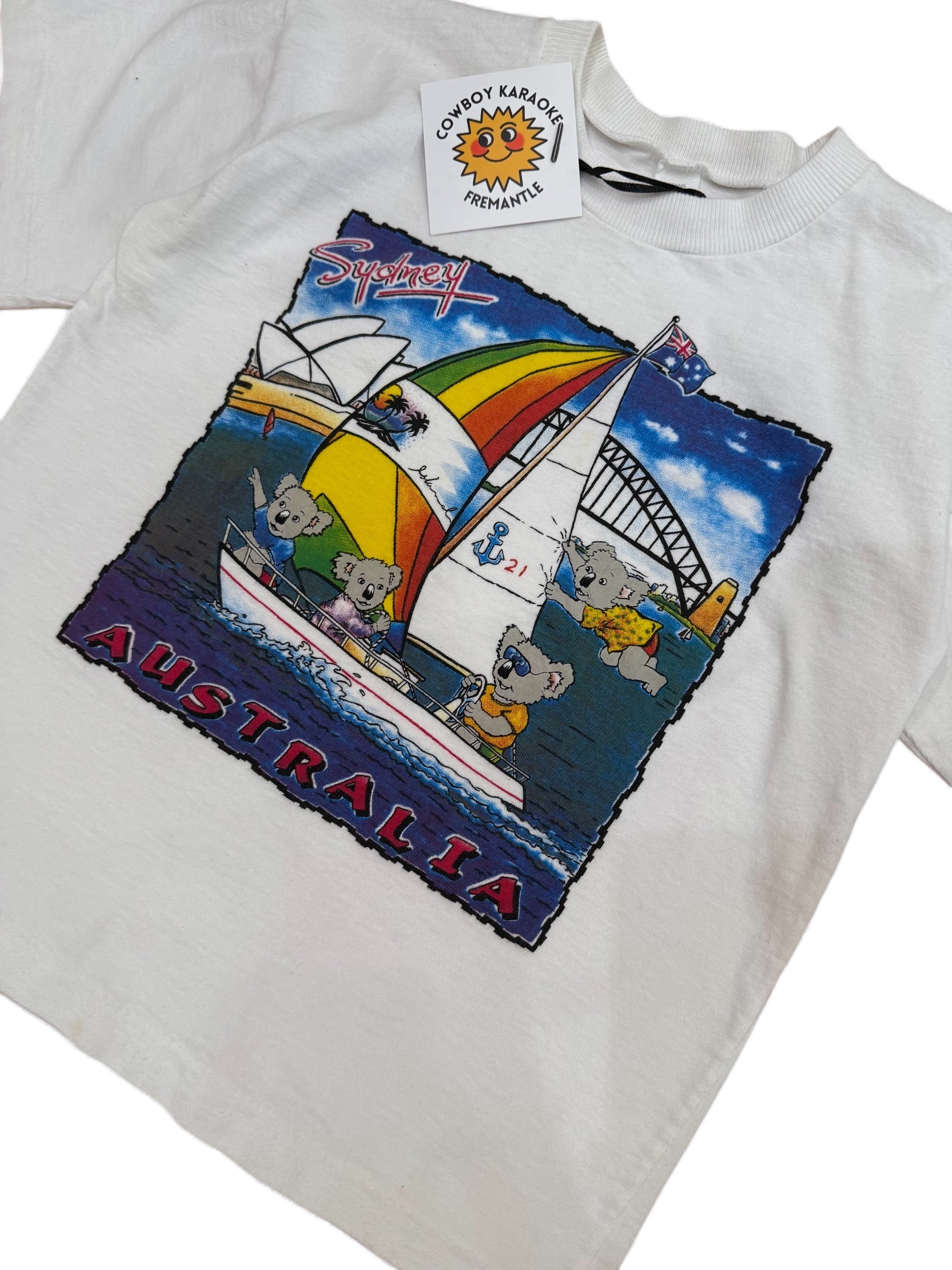 Vintage Sydney Australia Koala Sailing Tee – Kids Size 4-6