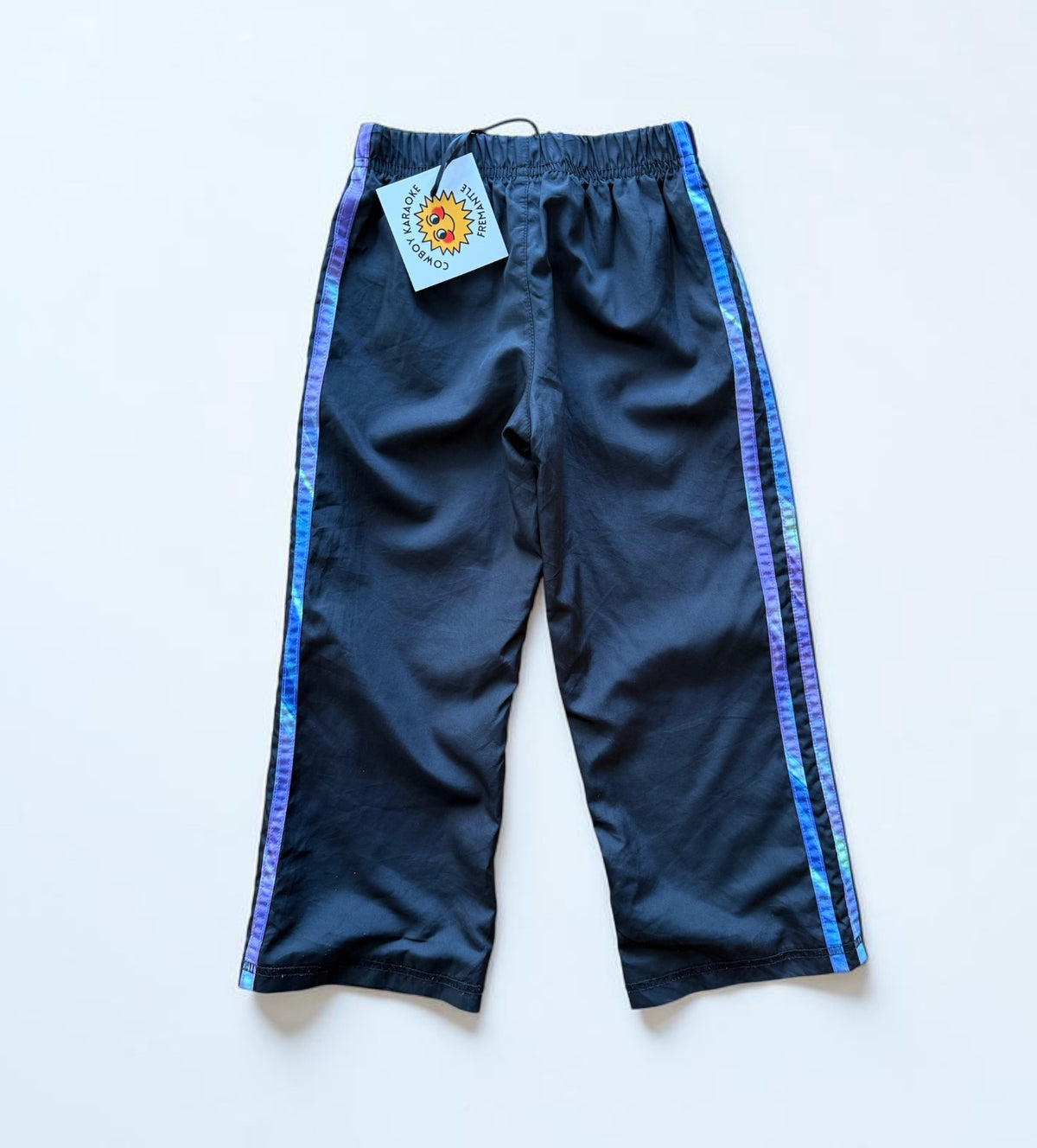 Kids Adidas Pants Black & Multi Colour - Size 4