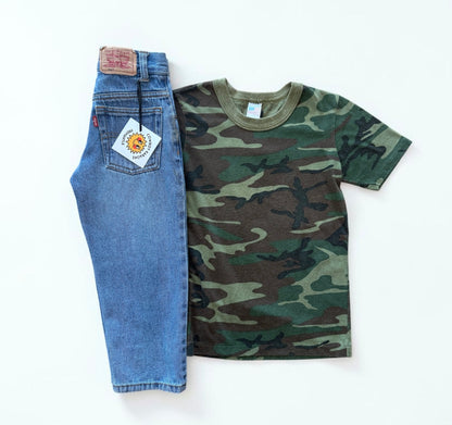Kids Vintage Camo Tee - Size 4/6