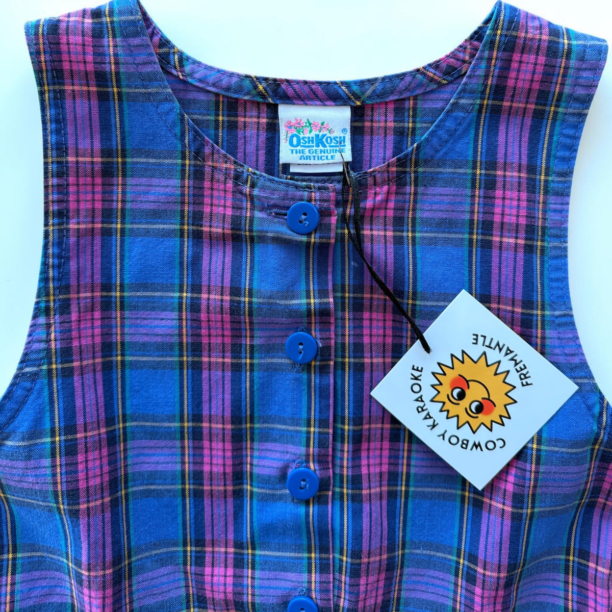 Kids Vintage Oshkosh Plaid Dress